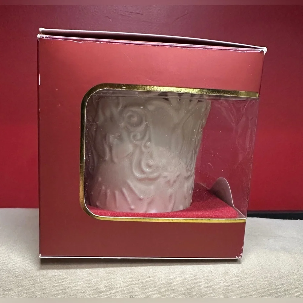 Lenox American by Design Merry Lights Porcelain Angel Votive with Gold Accents